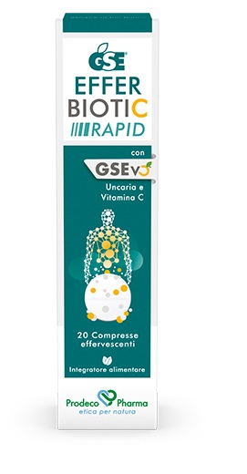 GSE EFFERBIOTIC RAPID 20 COMPRESSE - farmachicca