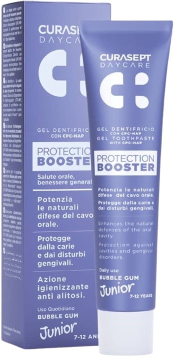 CURASEPT DAYCARE DENTIFRICIO PROTECTION BOOSTER JUNIOR 50 ML - farmachicca