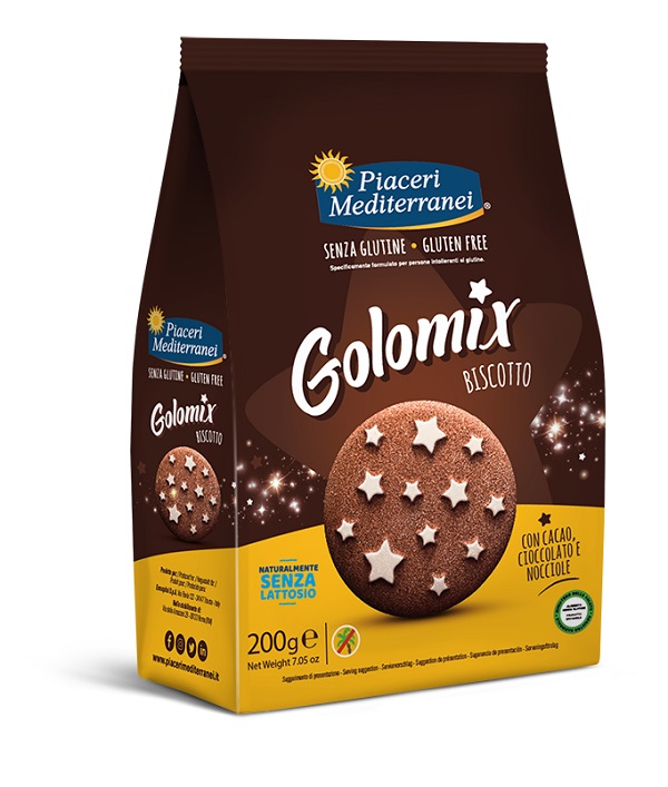 PIACERI MEDITERRANEI GOLOMIX BISCOTTO 200 G - farmachicca