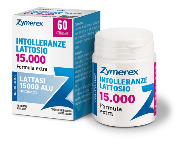 ZYMEREX INTOLLERANZE LATTOSIO 15000 60 COMPRESSE SENZA GLUTINE SENZA LATTOSIO - farmachicca