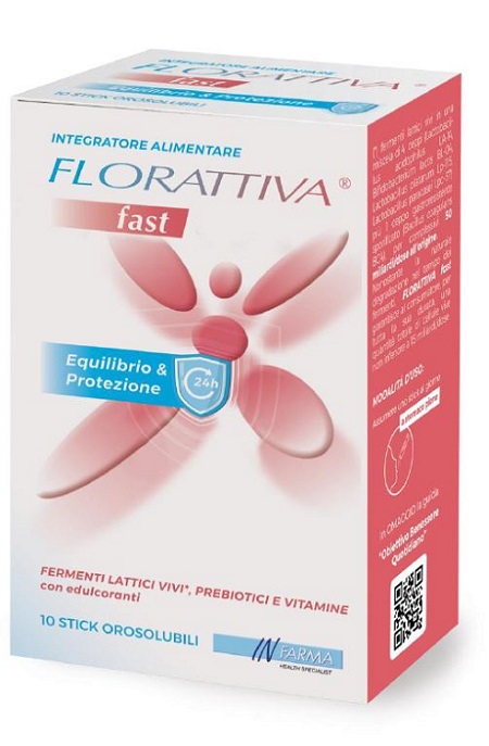 FLORATTIVA FAST 10 STICK OROSOLUBILI - farmachicca