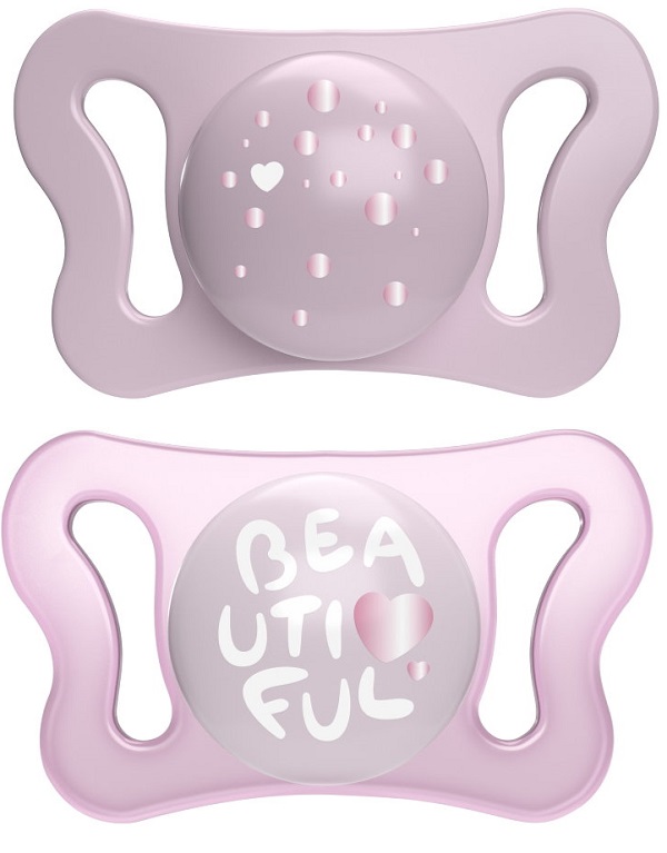 CHICCO SUCCHIETTO MICRO GIRL SILICONE 0-2M 2 PEZZI - farmachicca
