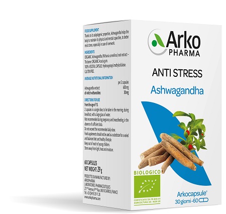 ARKOCPS ASHWAGANDHA BIO 60 CAPSULE - farmachicca