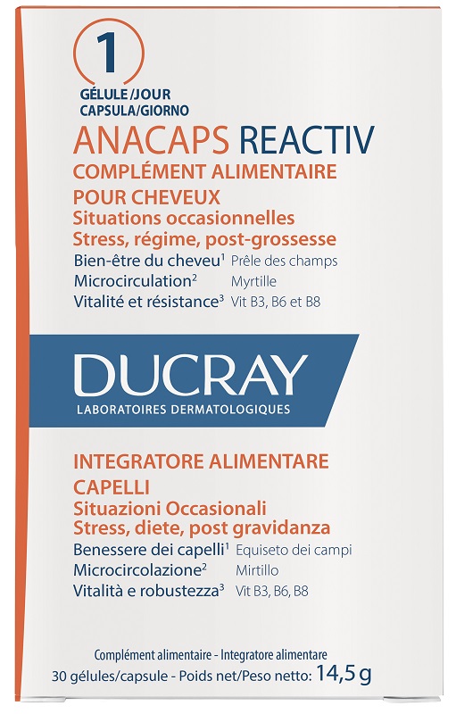 ANACAPS REACTIV CAPELLI SITUAZIONE OCCASIONALE 30 CAPSULE - farmachicca