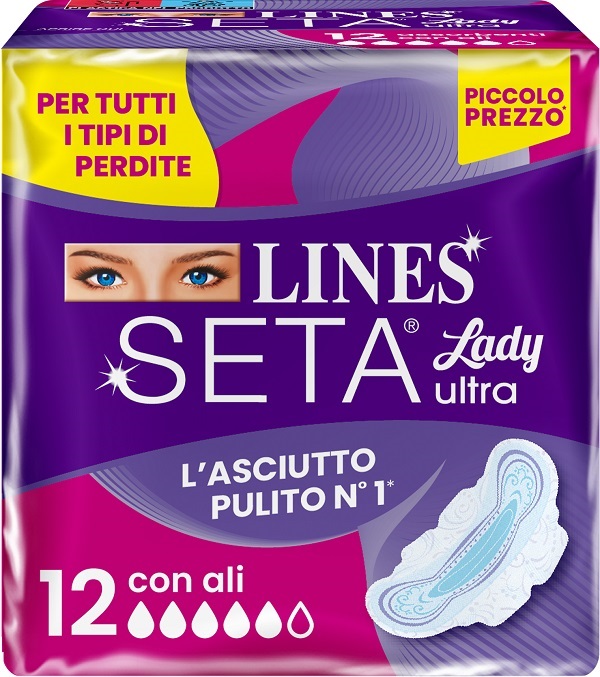 LINES SETA ULTRA ASSORBENTI LADY ALI DWCT 12 PEZZI - farmachicca