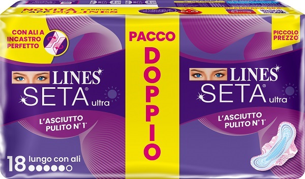 LINES SETA ULTRA ASSORBENTI LUNGO VP DWCT 18 PEZZI - farmachicca