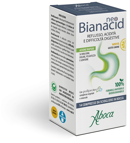 NEOBIANACID 14 COMPRESSE LIMONE - farmachicca