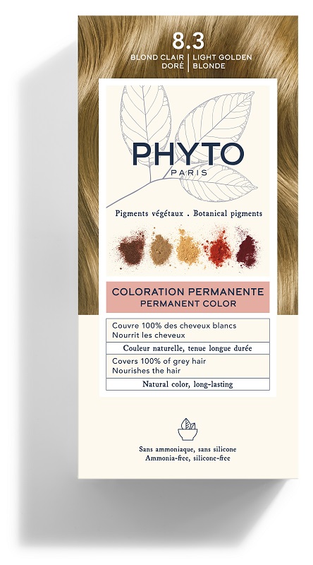 COLOR KIT 8,3 BIONDO CHIARO DORATO LATTE RIVELATORE 50 ML + CREMA COLORANTE 50 ML + MASCHERA PROTETTIVA COLORE 12 ML + GUANTI - farmachicca