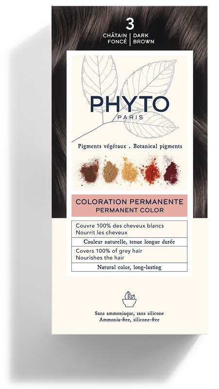 COLOR KIT 3 CASTANO SCURO LATTE RIVELATORE 50 ML + CREMA COLORANTE 50 ML + MASCHERA PROTETTIVA COLORE 12 ML + GUANTI - farmachicca