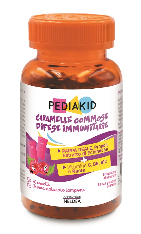 PEDIAKID DIFESE IMMUNITARIE 60 ORSETTI GOMMOSI - farmachicca