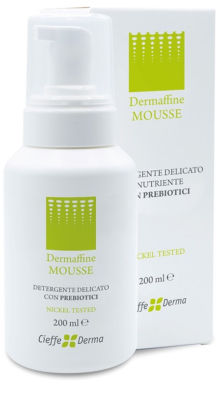 DERMAFFINE MOUSSE DETERGENTE DELICATO E NUTRIENTE CON PREBIOTICI 200 ML - farmachicca