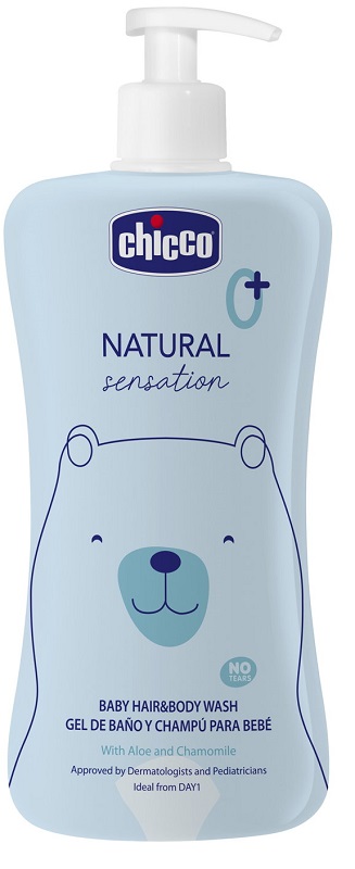 CHICCO NATURAL SENSATION BAGNO SHAMPOO 500 ML - farmachicca