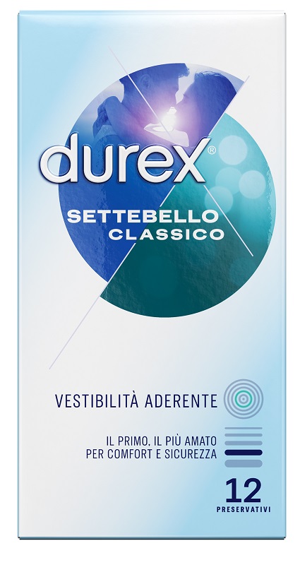 PROFILATTICO DUREX SETTEBELLO CLASSICO 12 PEZZI - farmachicca