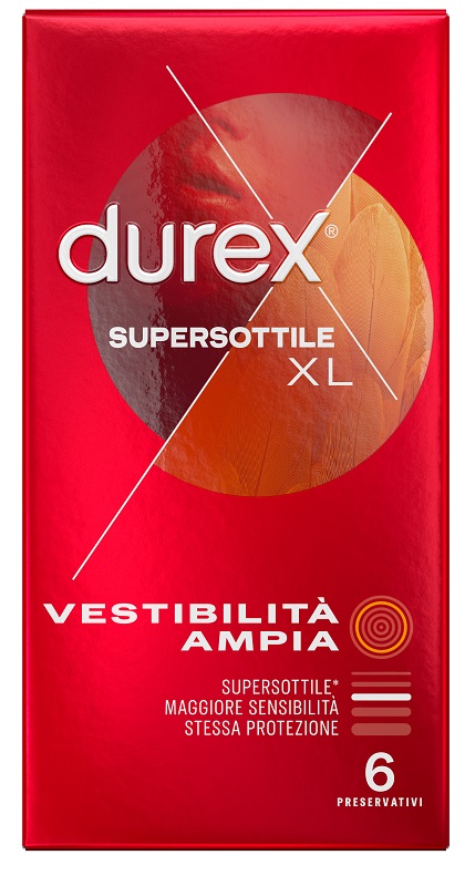 PROFILATTICO DUREX SUPERSOTTILE XL 6 PEZZI - farmachicca