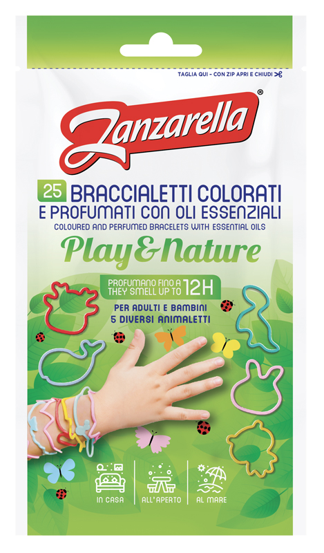 ZANZARELLA BRACCIALETTI PALY&NATURE 25 PEZZI - farmachicca