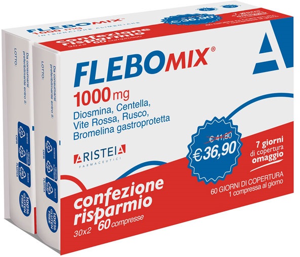 FLEBOMIX 1000 MG 60 COMPRESSE BI-PACK - farmachicca