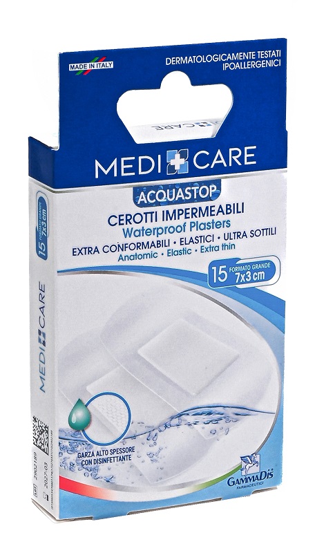 CEROTTO MEDICARE ANTIACQUA GRANDI 15 PEZZI - farmachicca