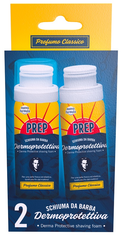 PREP SCHIUMA BARBA CLASSICA 2 PEZZI DA 50 ML - farmachicca