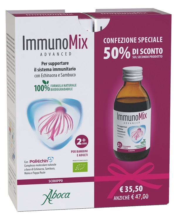 IMMUNOMIX ADVANCED SCIROPPO CONFEZIONE SPECIALE 2 PEZZI - farmachicca