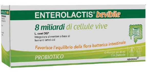 ENTEROLACTIS BEVIBILE 12 FLACONCINI X 10 ML - farmachicca