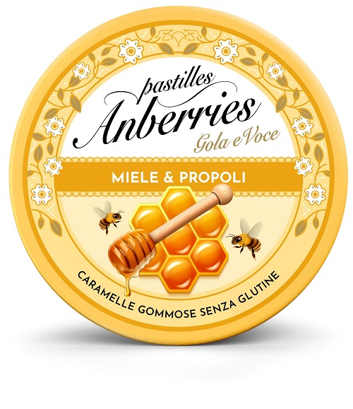 ANBERRIES MIELE&PROPOLI CARAMELLE GOMMOSE 50 G - farmachicca