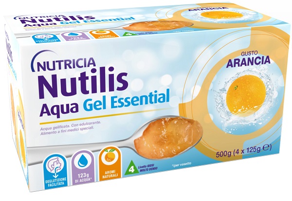 NUTILIS AQUA GEL ARANCIA 4 PEZZI DA 125 G - farmachicca