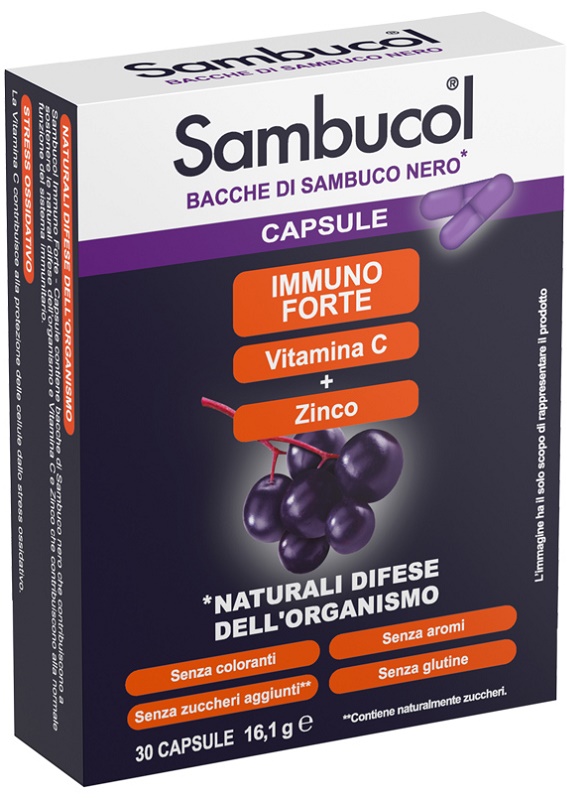SAMBUCOL IMMUNOFORTE 30 CAPSULE - farmachicca