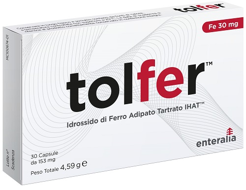 TOLFER IHAT IDROSSIDO FERRO ADIPATO TARTRATO NANO 30 CAPSULE - farmachicca