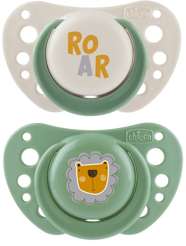 CHICCO SUCCHIETTI AIR VERDE SILICONE 2-6 MESI 2 PEZZI - farmachicca