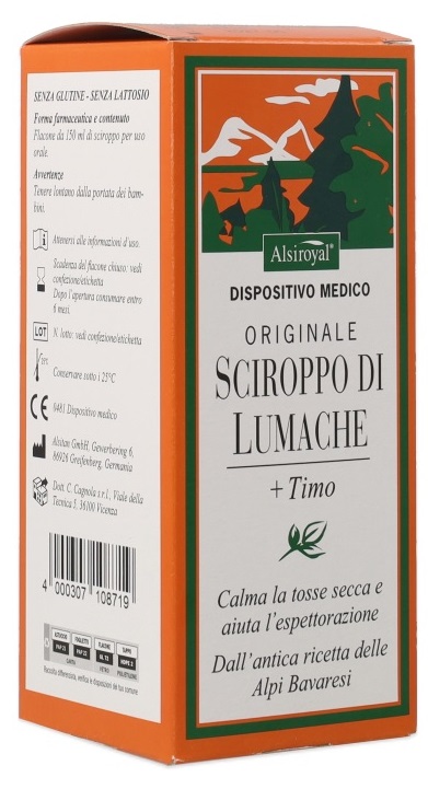 SCIROPPO LUMACHE ORIGINALE ALSITAN 150 ML - farmachicca