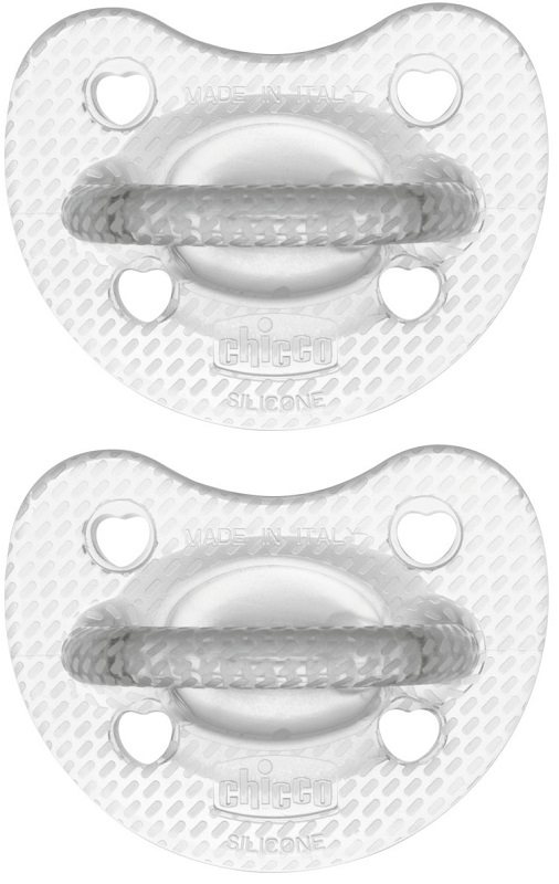 CHICCO GOMMOTTO SILICONE CRYSTAL 6-16 MESI 2 PEZZI - farmachicca