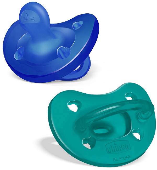 CHICCO GOMMOTTO SILICONE AZZURRO 6-16 MESI 2 PEZZI - farmachicca