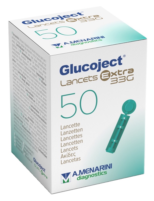 LANCETTA PUNGIDITO GLUCOJECT EXTRA GAUGE 33 50 PEZZI - farmachicca