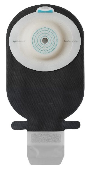 SACCA ILEOSTOMIA SENSURA MIO CONVEX SOFT RIVESTIMENTO NERO APERTURA ISPEZIONABILE MIDI FORO RITAGLIABILE 15-33 10 PEZZI - farmachicca
