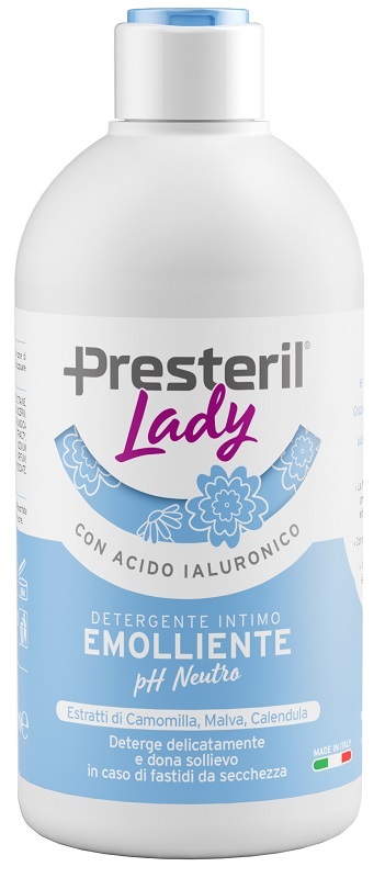 LADY PRESTERIL DETERGENTE INTIMO EMOLLIENTE/PH NEUTRO 500 M L - farmachicca
