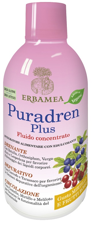 PURADREN PLUS MIRTILLO FRUTTI ROSSI 500 ML - farmachicca