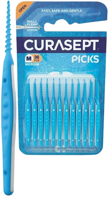 CURASEPT PICKS MEDIUM 36 PEZZI - farmachicca