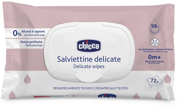 CHICCO SALVIETTE DELICATE 72 PEZZI PLAQUE - farmachicca