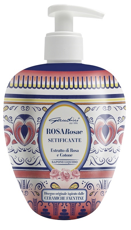 GANDINI SAPONE LIQUIDO FAENZA ROSA 500 ML - farmachicca