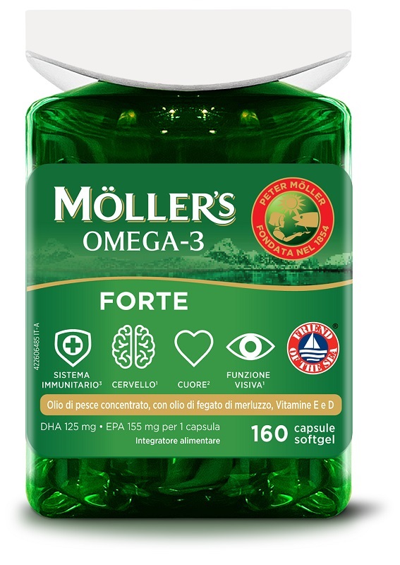 MOLLER'S OMEGA 3 FORTE 160 CAPSULE - farmachicca
