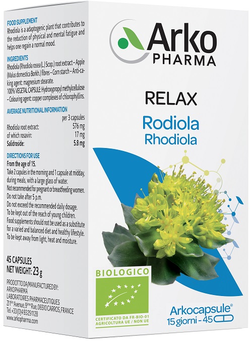 ARKOCAPSULE RODIOLA BIO 45 CAPSULE - farmachicca
