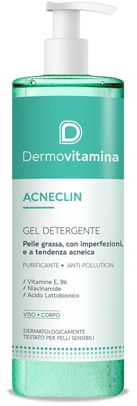 DERMOVITAMINA ACNECLIN GEL DETERGENTE 400 ML - farmachicca