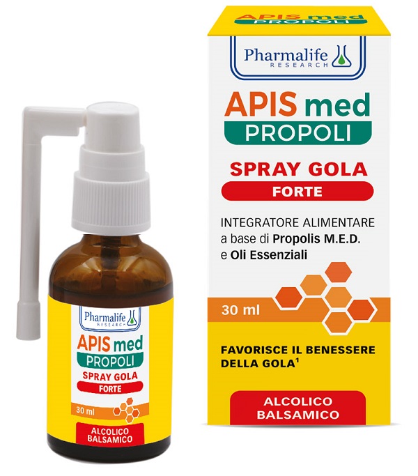 APIS MED PROPOLI SPRAY GOLA FORTE 30 ML - farmachicca