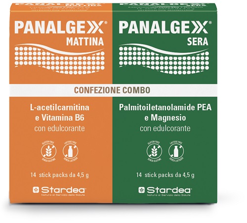 PANALGEXX MATTINA 14 STICKPACK + PANALGEXX SERA 14 STICKPACK CONFEZIONE COMBO - farmachicca
