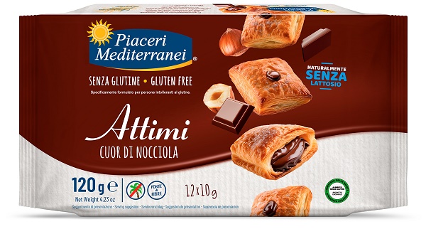 PIACERI MEDITERRANEI ATTIMI CUOR DI NOCCIOLA 120 G - farmachicca