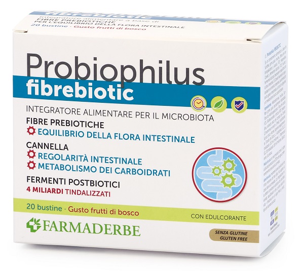ROBIOPHILUS FIBREBIOTIC 20 BUSTINE 5 G - farmachicca