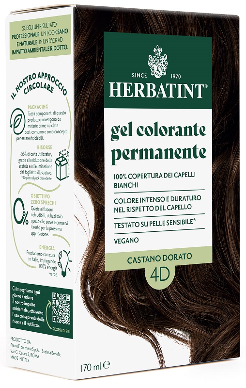 HERBATINT 4D CASTANO DORATO 170 ML - farmachicca