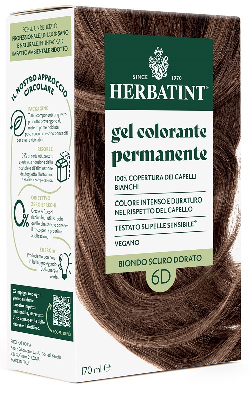 HERBATINT 6D BIONDO SCURO DORATO 170 ML - farmachicca