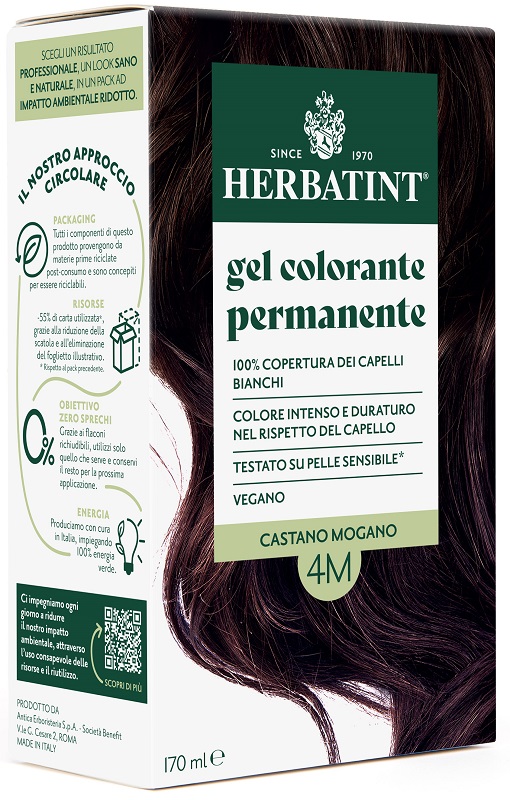 HERBATINT 4M CASTANO MOGANO 170 ML - farmachicca