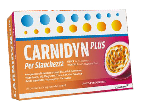 CARNIDYN PLUS 20 BUSTINE DA 5,3 G GUSTO PASSION FRUIT - farmachicca